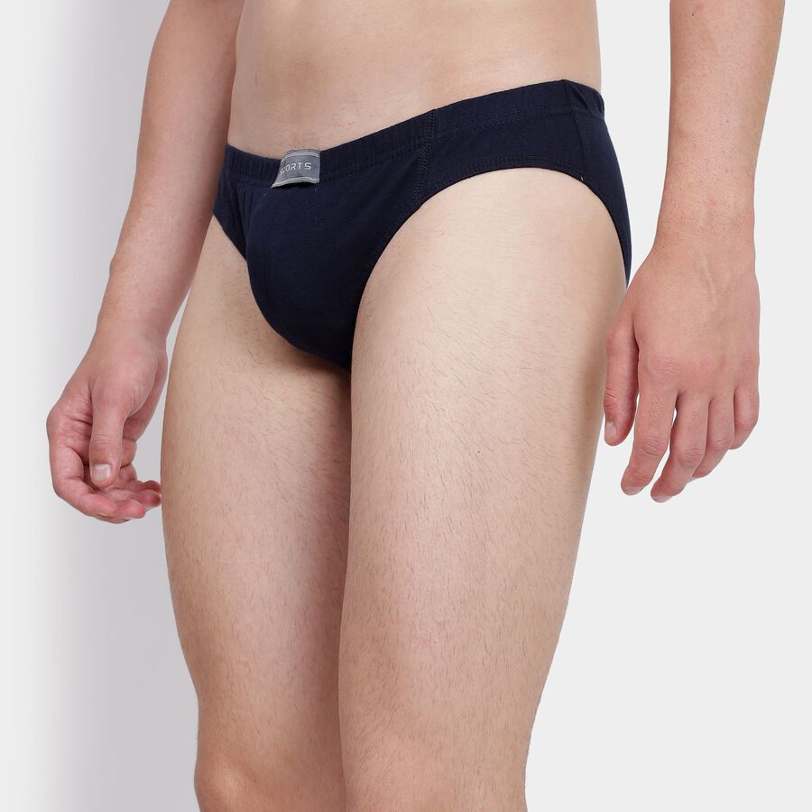 Men's Cotton Briefs, Navy Blue, large image number null
