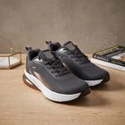 Men's Grey Lace-Up Sneakers, Grey, small