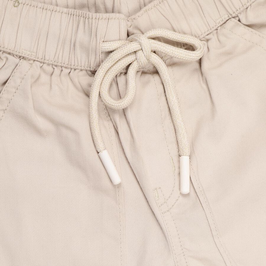 Boys' 100% Cotton Trousers , Beige, large image number null