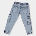 Boys' Light Blue Regular Fit Jogger Jeans, हल्का नीला, small image number null