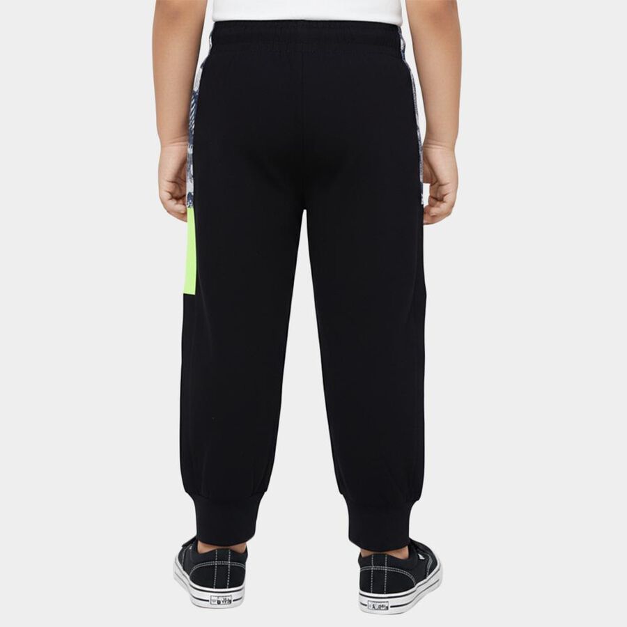 Boys' Navy Regular-fit Typography Printed Pyjama, Navy Blue, large