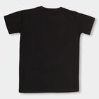 Boys' Half Sleeves T-Shirt, काला, small image number null