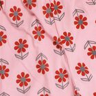 Girls' Light Pink Floral Printed Jogger Pyjama, Pink, small