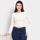 Ladies'  Crop  Top, Off White, small image number null