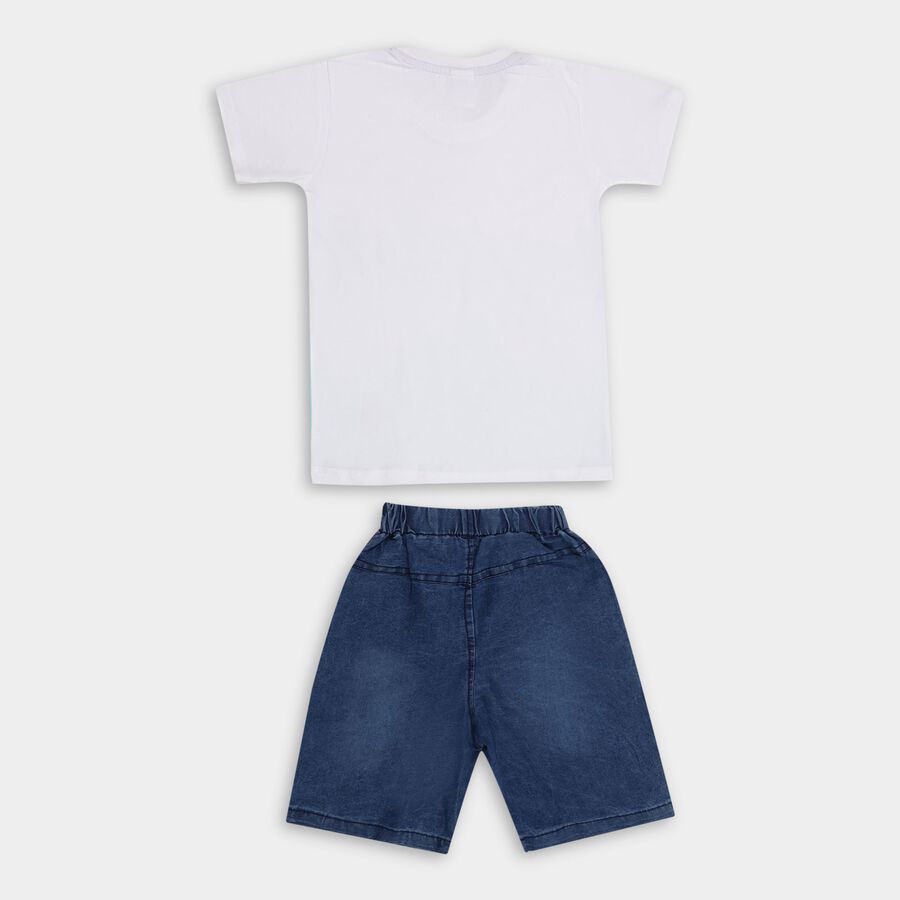 Boys' 100% Cotton Woven Baba Suit , सफ़ेद, large image number null