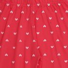 Girls Fuchsia Regular Fit Tie-Dye Printed Pyjama, Fuchsia, small