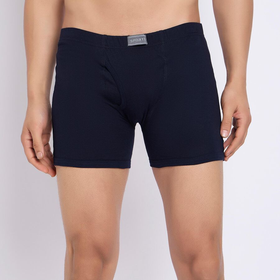 Men's 100% Cotton Trunks , नेवी ब्लू, large