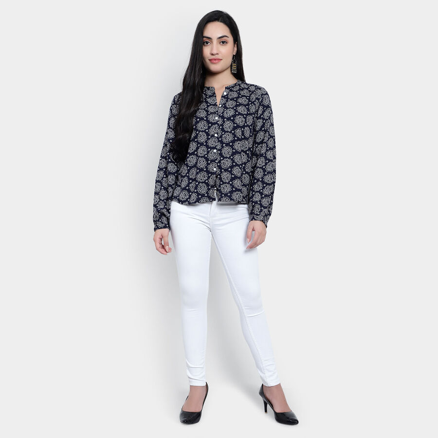 All Over Print Shirt, Navy Blue, large image number null