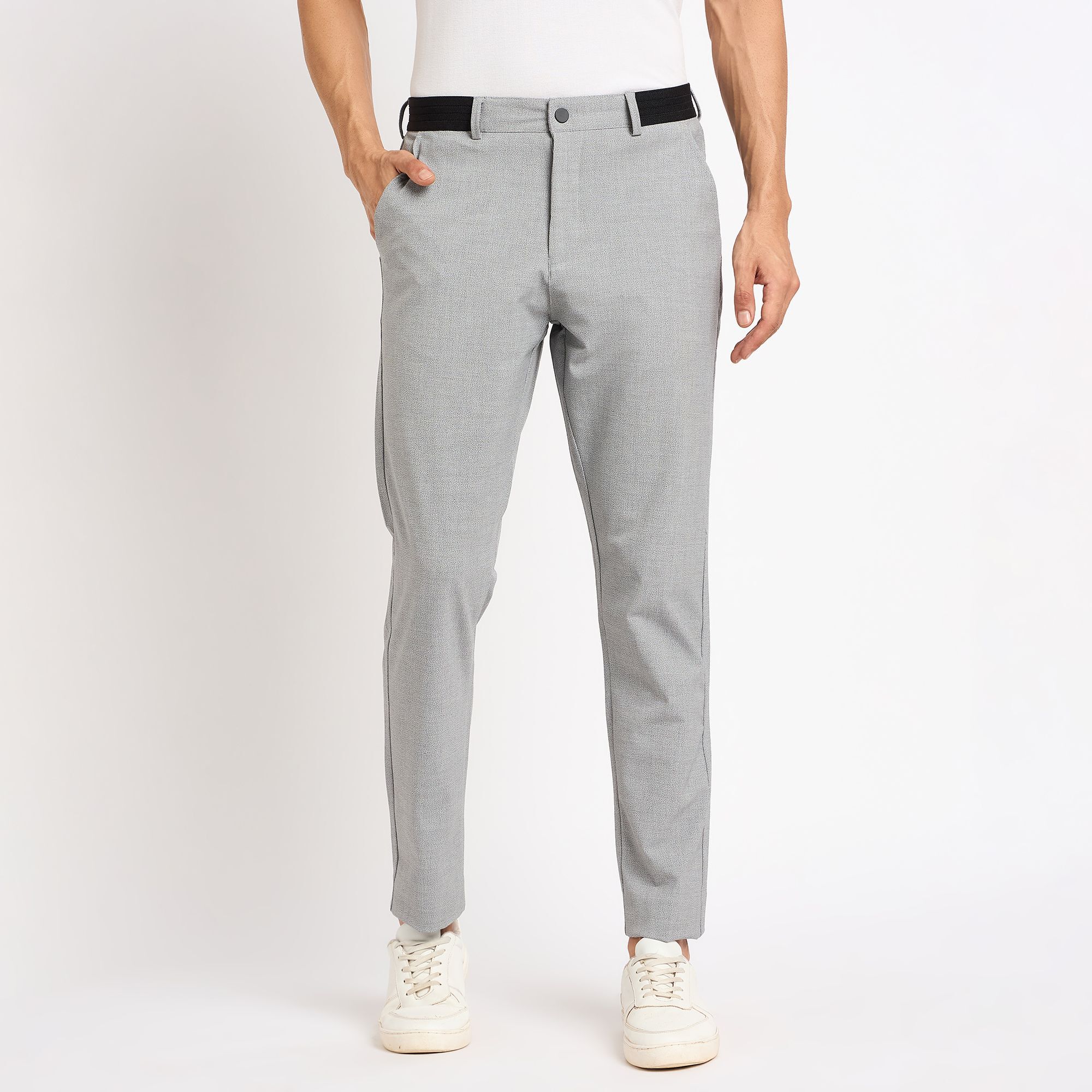 Slim fit casual trousers top