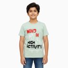 Boys' Half Sleeves T-Shirt, Light Green, small image number null