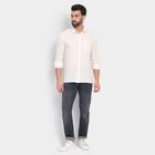 Men's 100% Cotton Casual Shirt, Beige, small image number null