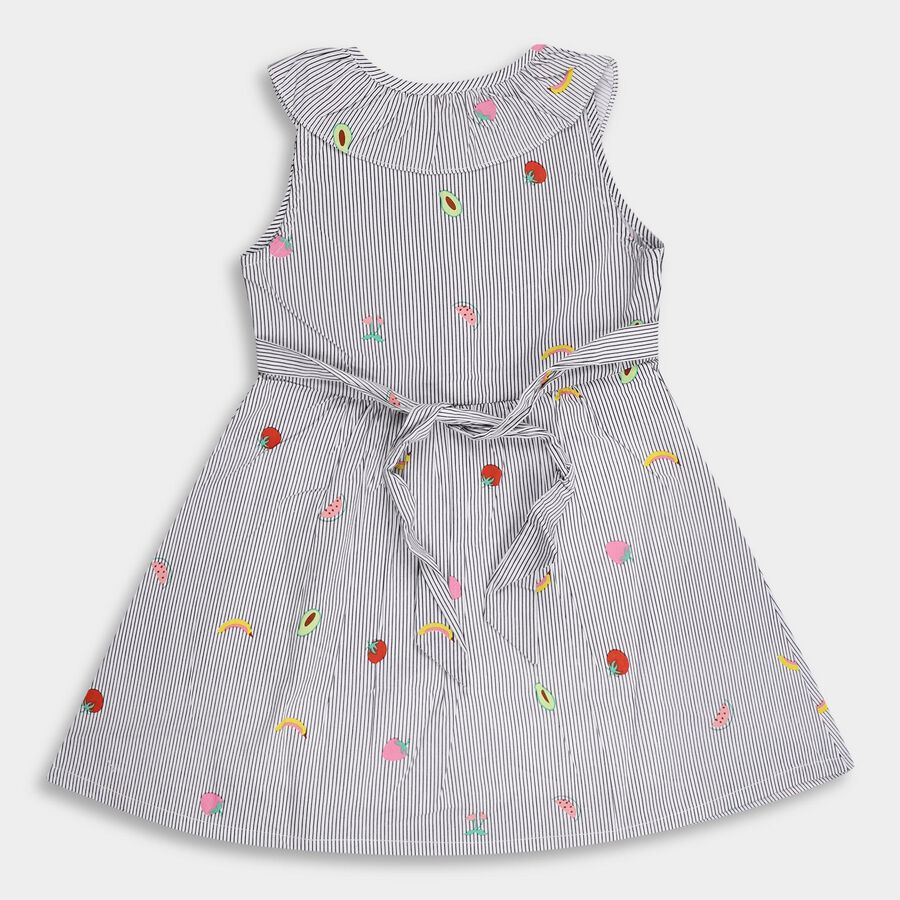 Girls' Frock, Black, large image number null