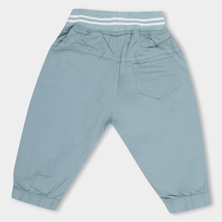 Infants' 100% Cotton Trouser, Teal Blue, large image number null