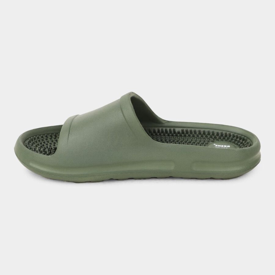 Men's Slippers, Olive, large
