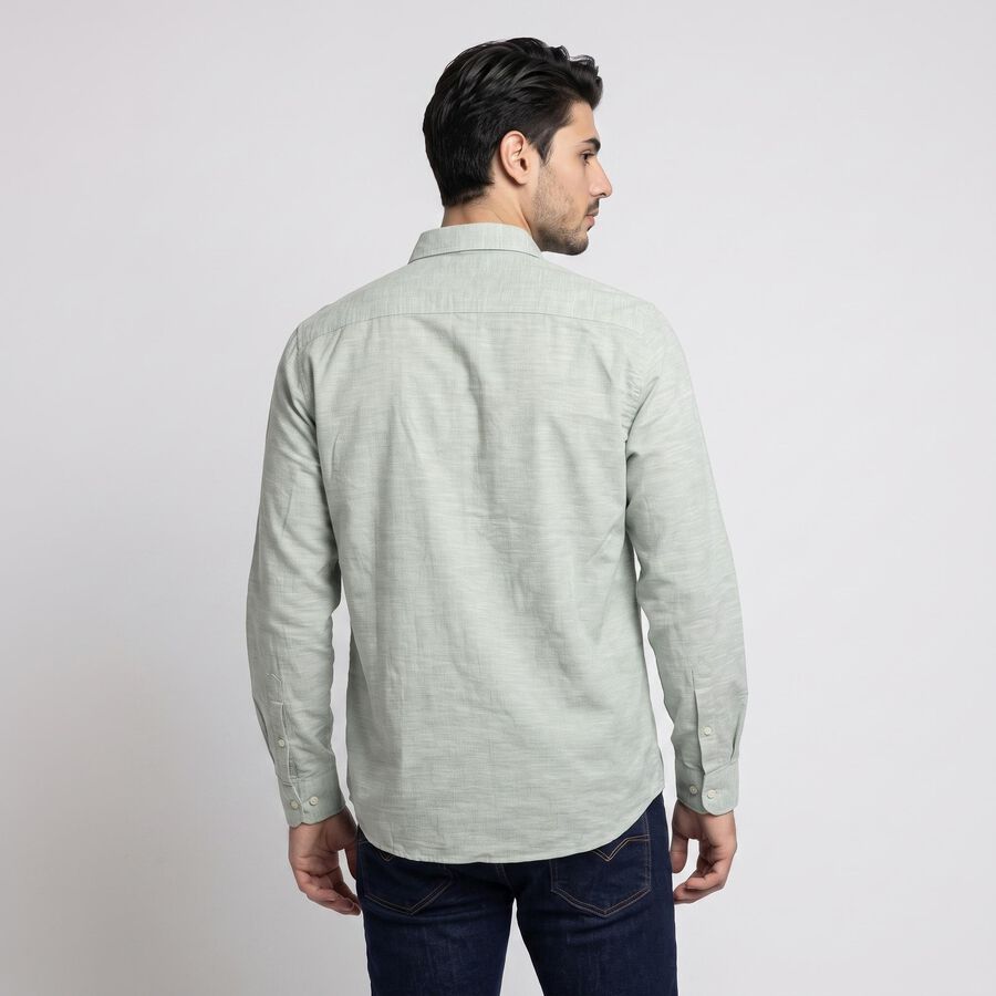 Men's Mint Green Casual Shirt, हल्का हरा, large