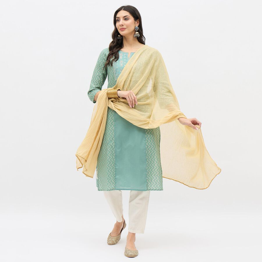 Ladies' Regular Dupatta, Khaki, large image number null