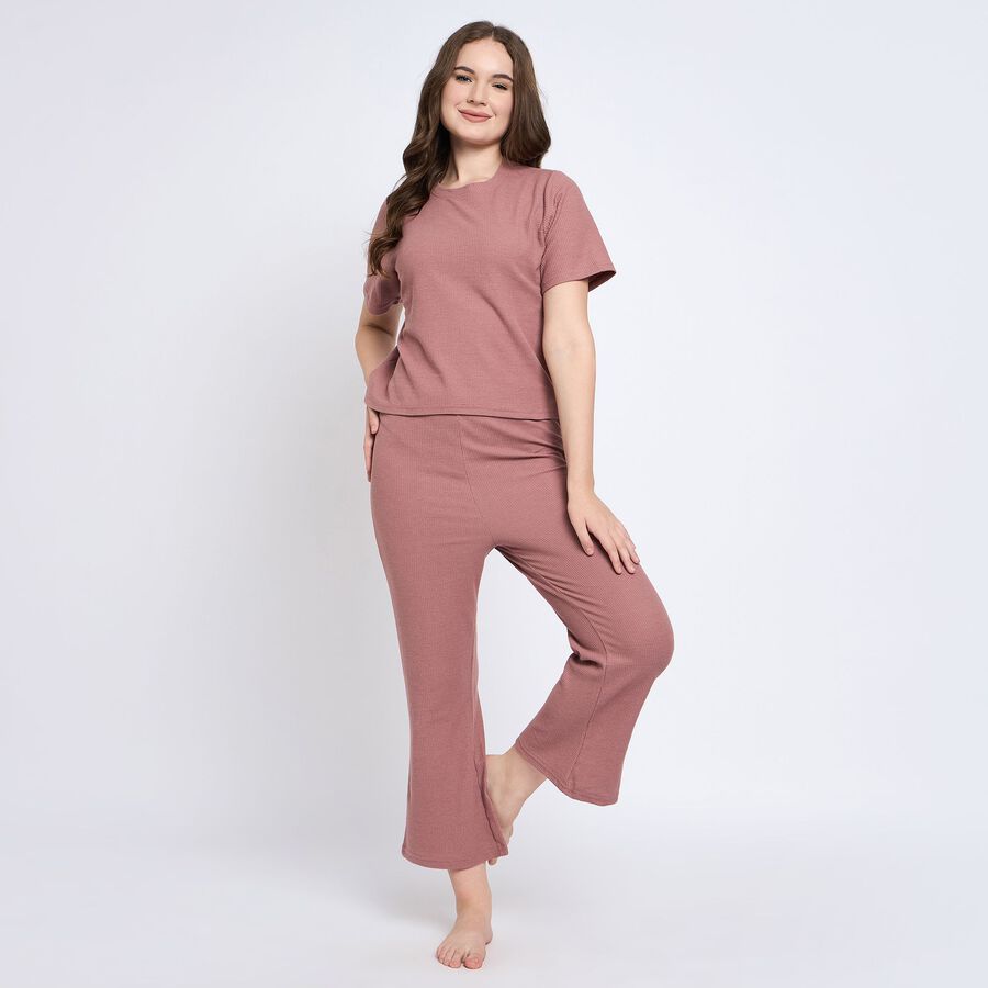 Ladies' Night Suit, हल्का गुलाबी, large image number null
