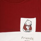 Infants Deep Maroon Crew Neck Casual Sweatshirt, Maroon, small image number null