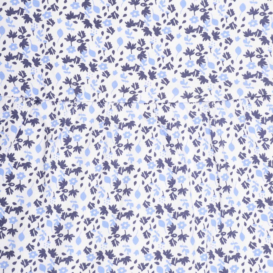 Infants Cotton Frock, Light Blue, large image number null