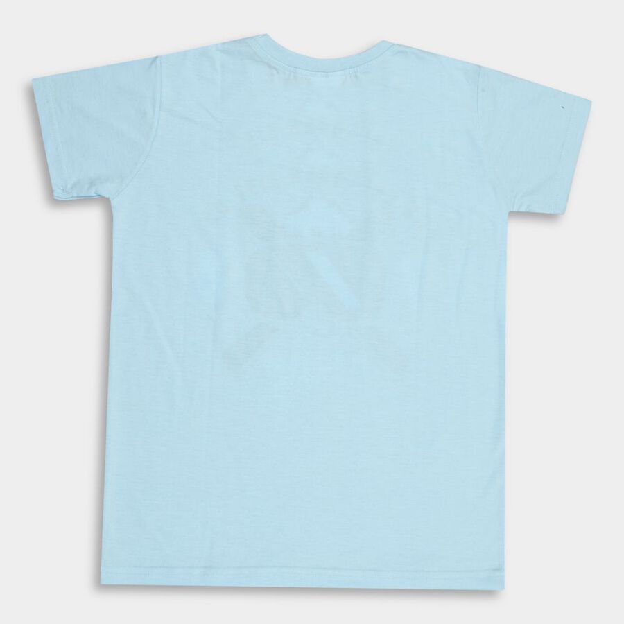 Boys' Half Sleeves T-Shirt, Light Blue, large image number null