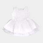 Infants Solid Frock, White, small image number null