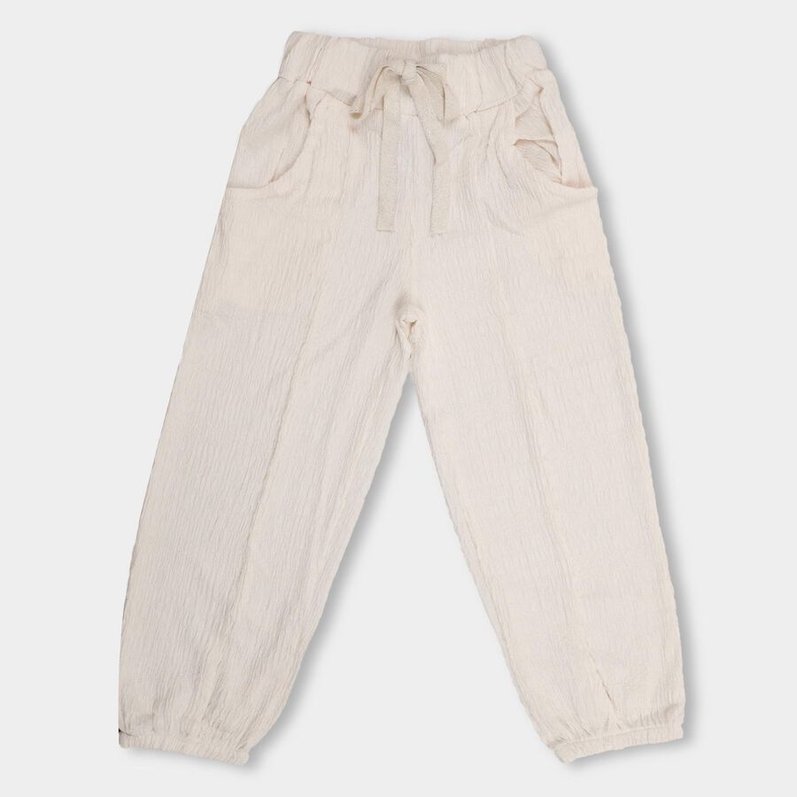 Girls' Trousers , Off White, large image number null