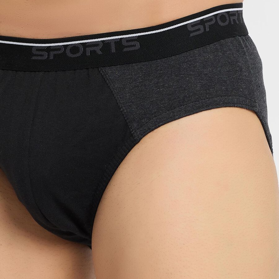 Men's Brief, Charcoal, large