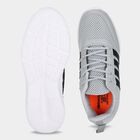 Men's Grey Lace-Up Sneakers, ग्रे, small