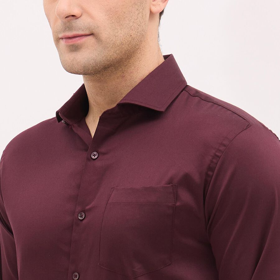 Men's Formal Shirt, वाइन, large image number null