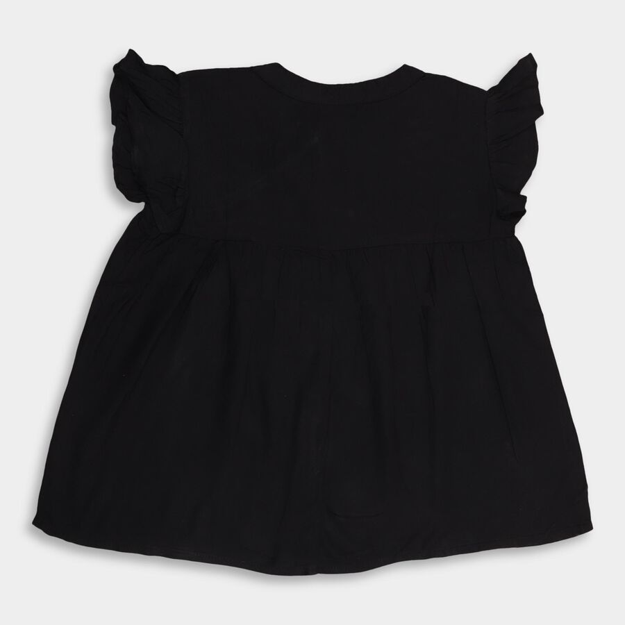 Girls' Blouse , काला, large image number null