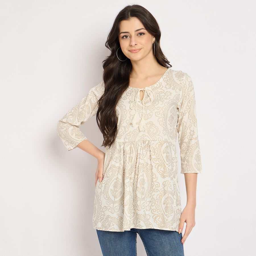 Ladies' Kurti , ऑफ व्हाइट, large image number null