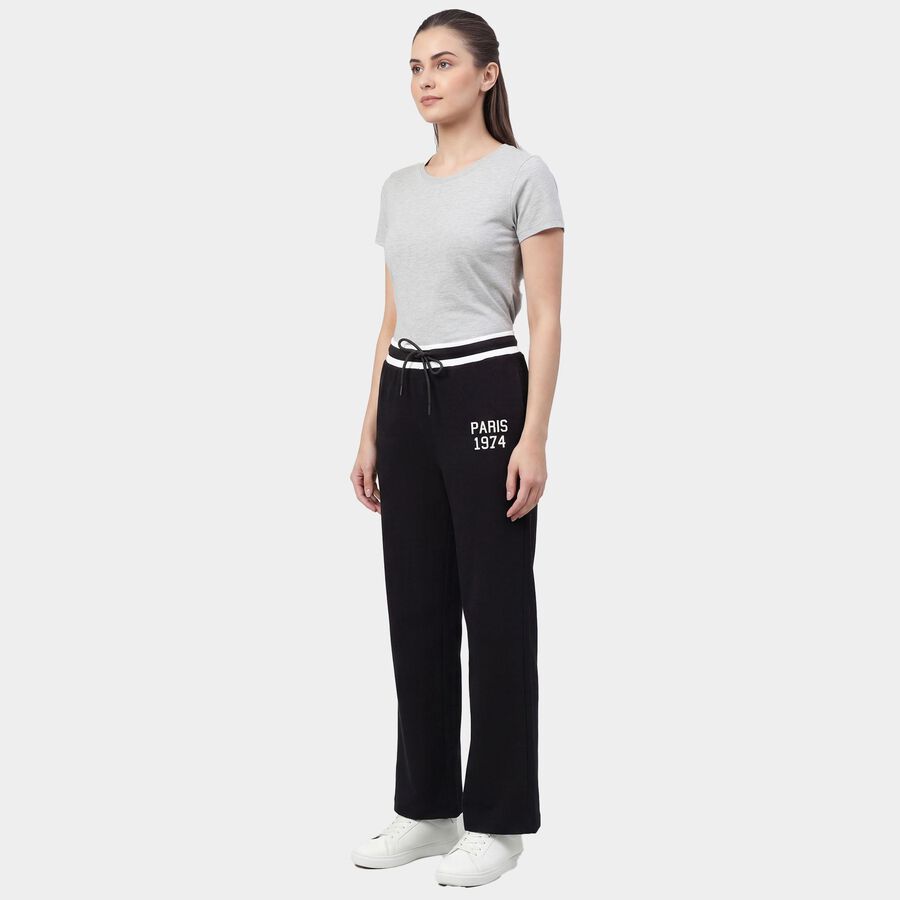 Ladies' Track Pants, काला, large