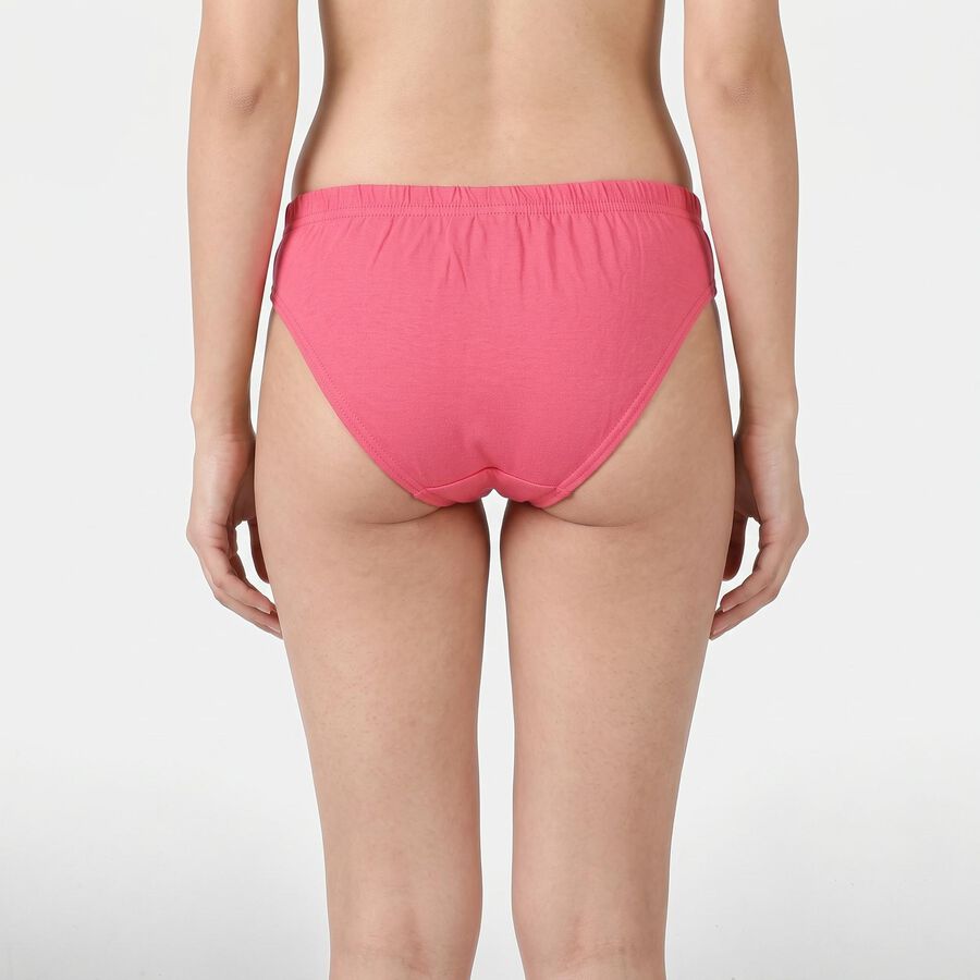 Women's Pink Regular Fit Solid Panty, Light Pink, large
