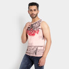 Printed Sleeveless T-Shirt, Peach, small image number null