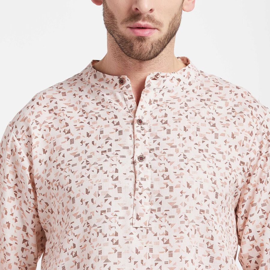 Printed Kurta, Beige, large image number null