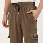 Men's Muted Brown Cargo Jogger, Brown, small