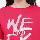 Ladies' 100% Cotton Crop  Top, गुलाबी, small