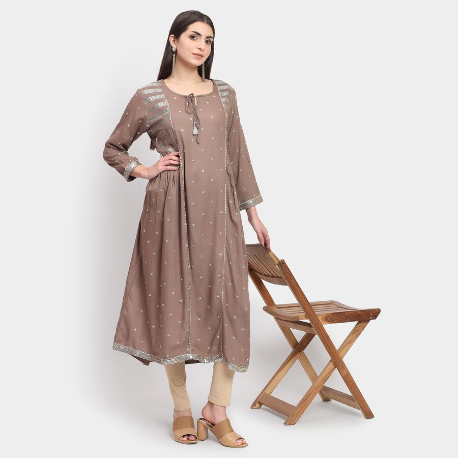 Ladies' Kurta , Dark Grey, large image number null