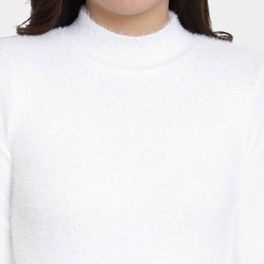 Solid Pullover, Off White, large image number null