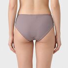 Women's Purple Regular Fit Ribbed Brief Panty, Purple, small