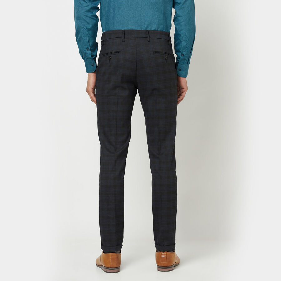 Checks Trousers, Black, large image number null