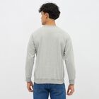 Men's Light Grey Crew Neck Casual Sweatshirt, Light Grey, small image number null