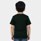 Boys' Half Sleeves T-Shirt, Dark Green, small