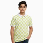 Boys Light Sage Green Cotton Round Neck Casual Half Sleeve T-Shirt, Light Green, small