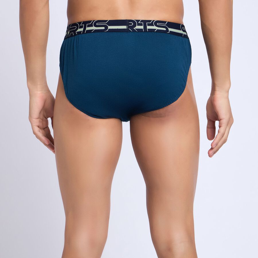 Men's 100% Cotton Briefs, टील ब्लू, large image number null