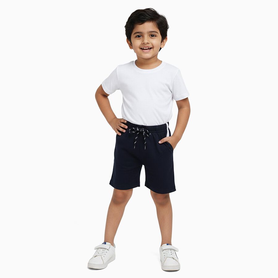Boys' Bermuda, Navy Blue, large image number null