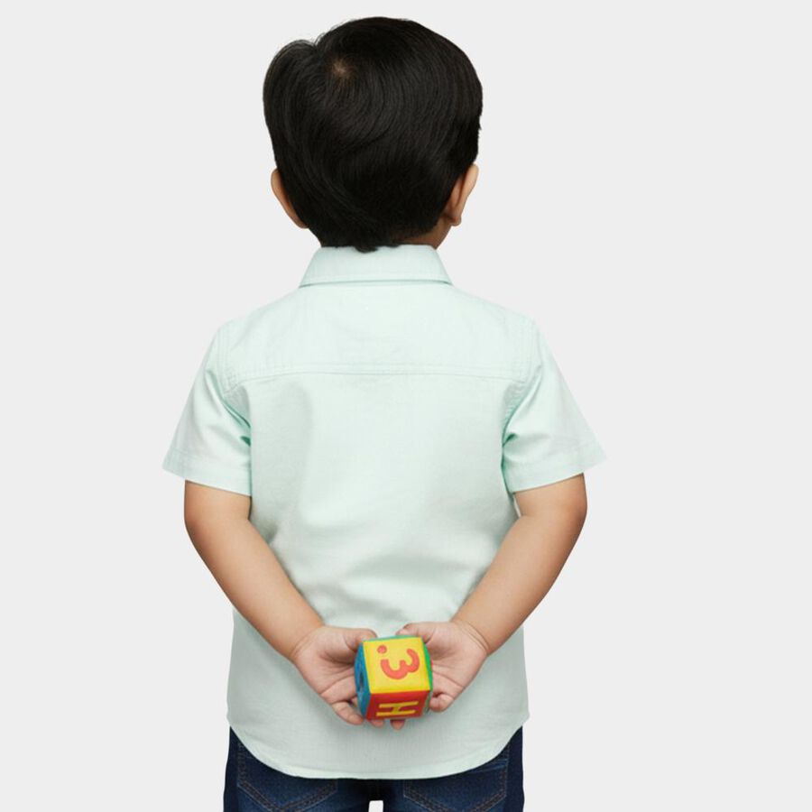 Infants' 100% Cotton Shirt, Aqua, large image number null