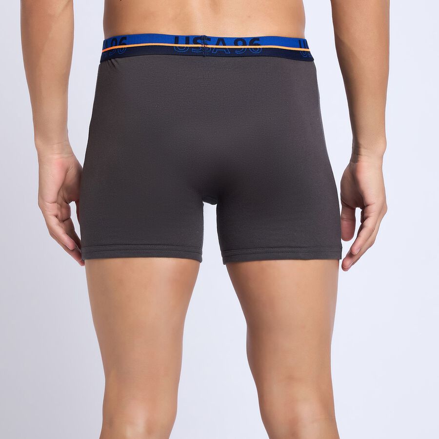 Men's 100% Cotton Trunks, गहरा ग्रे, large image number null