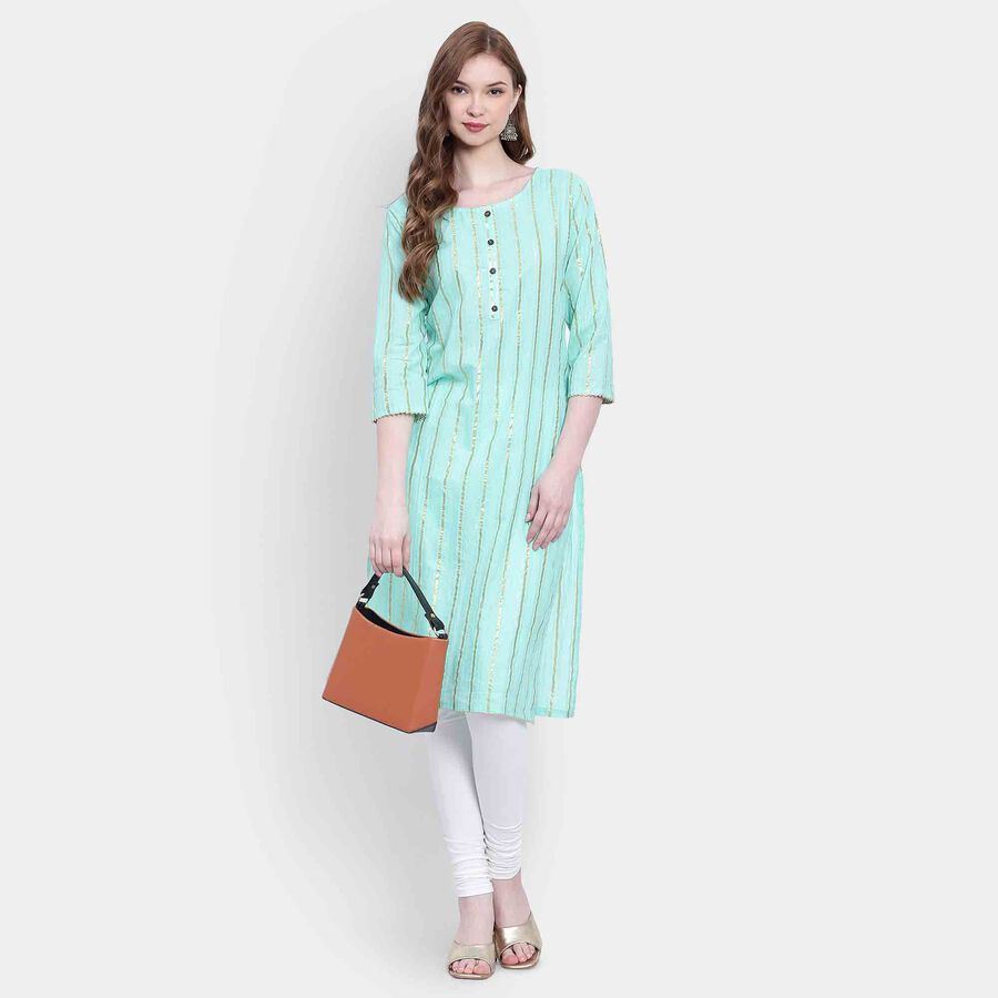 Solid Kurta, Light Green, large image number null