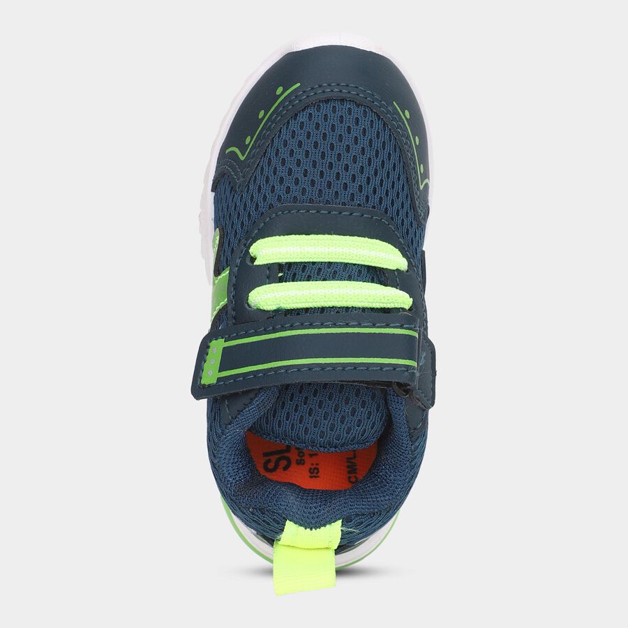 Boys' Lace Up Shoes, Navy Blue, large image number null
